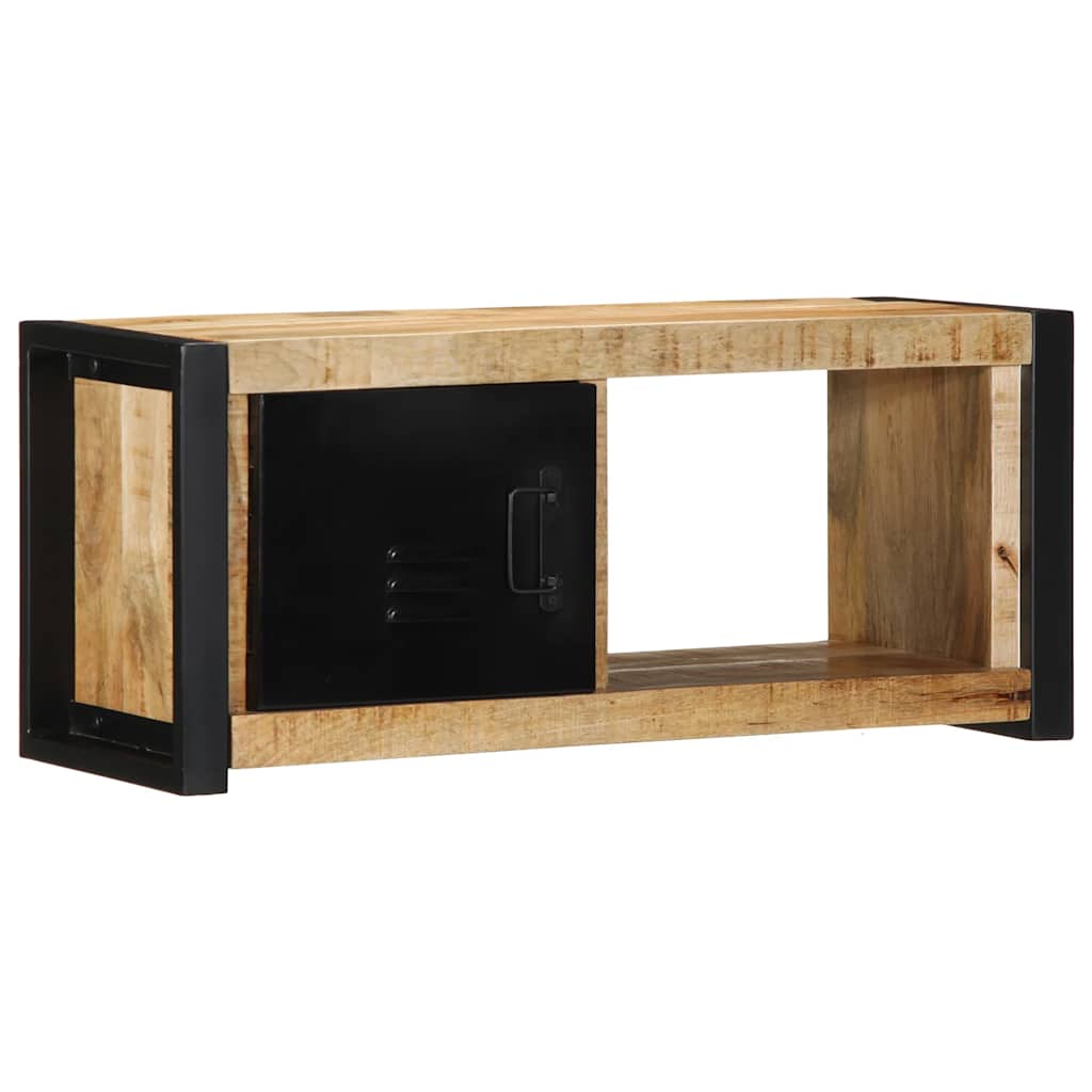 Televizoriaus Spintelė 80X30X35 Cm Masyvus Rough Wood Mango