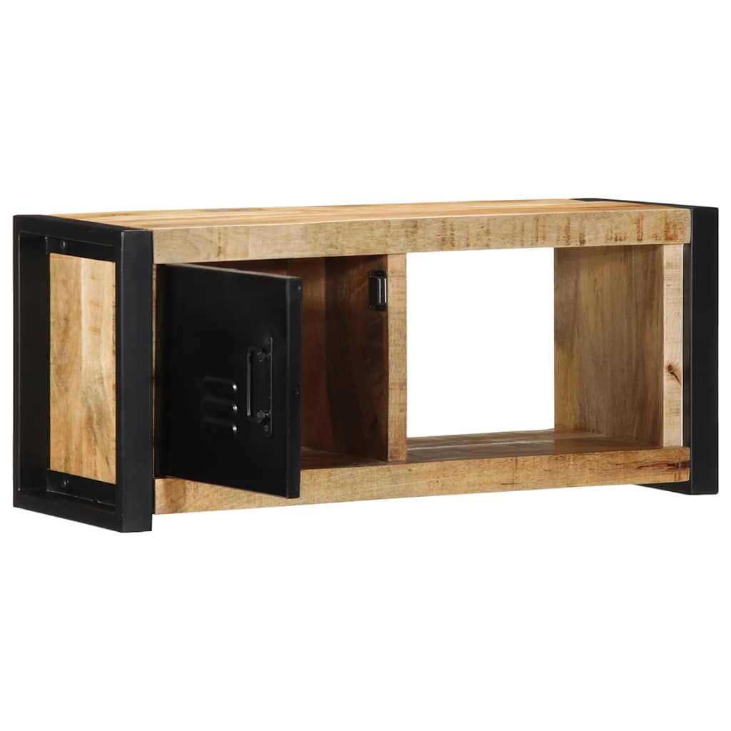 Televizoriaus Spintelė 80X30X35 Cm Masyvus Rough Wood Mango