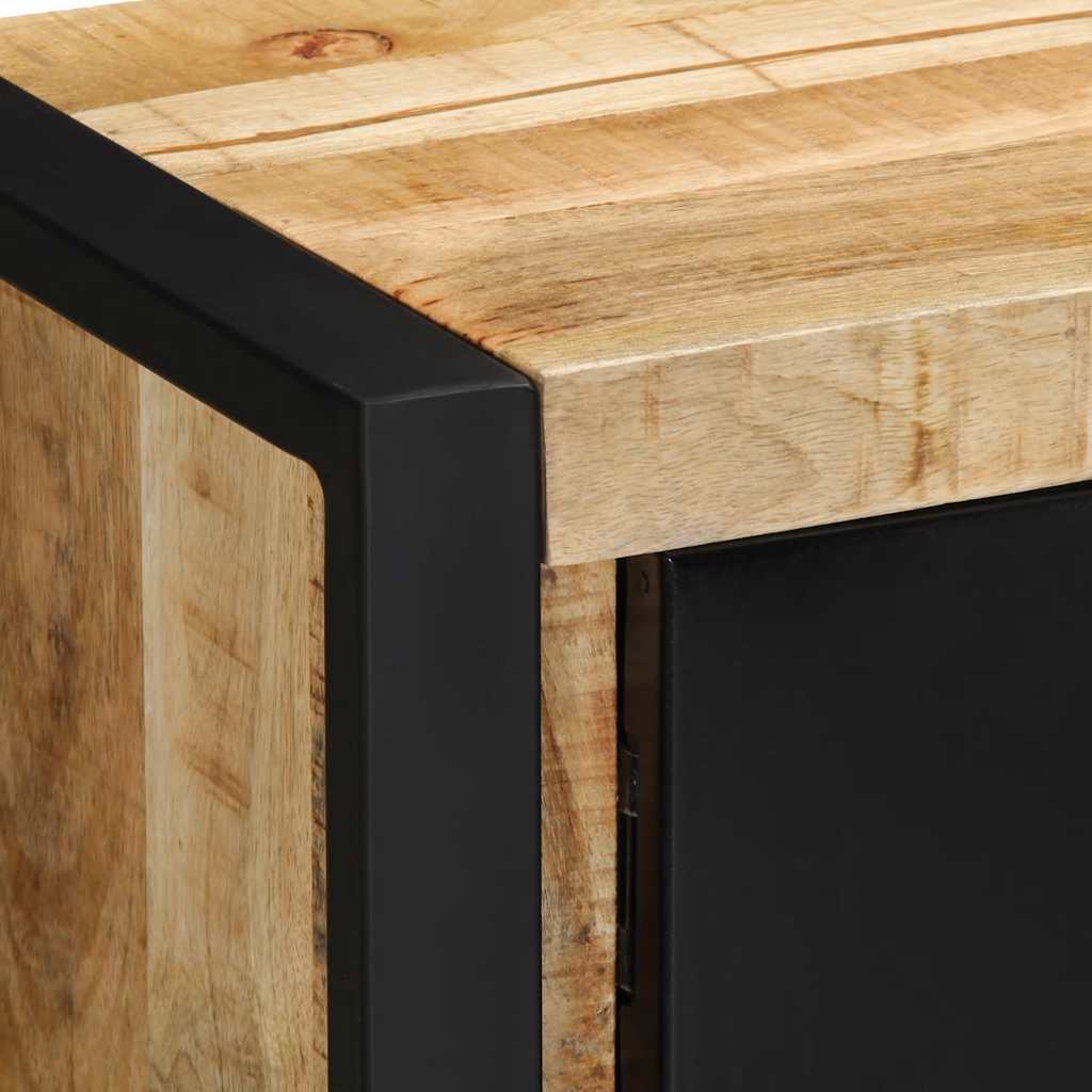 Televizoriaus Spintelė 80X30X35 Cm Masyvus Rough Wood Mango